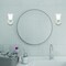Designers Fountain Bronson 9.5in 1-Light Brushed Nickel Transitional Indoor Wall Sconce with Etched Glass Shade D278M-WS-BN - alternate 2